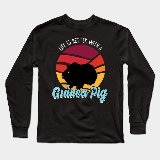 Wheek Squad Gift for Guinea Pig Lovers Cute Guinea Pig Long Sleeve T-Shirt by Riffize